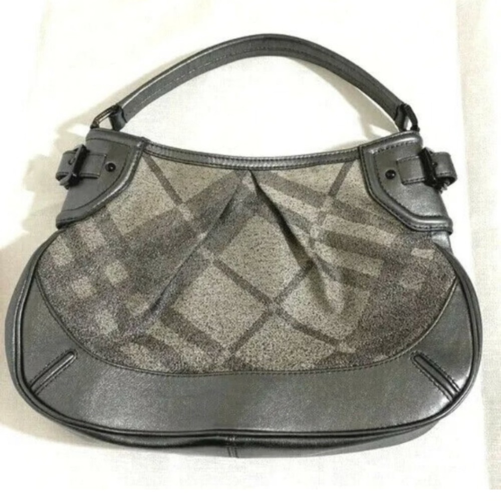 BURBERRY Nova Check Canvas Handbag Shoulder Bag Purse